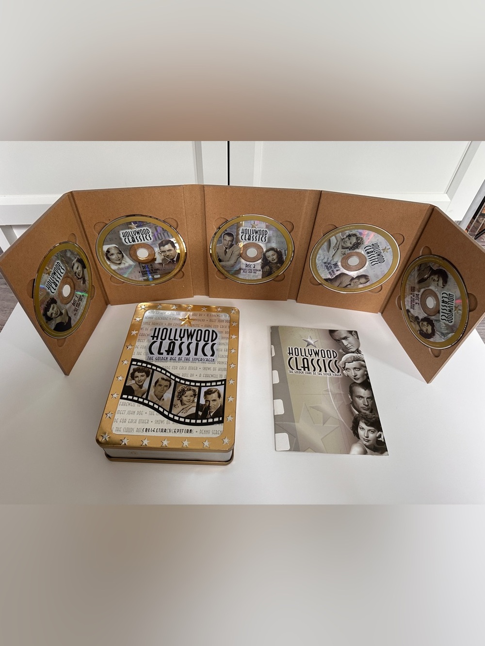 Hollywood Classics 5 DVD Collector Tin Box Set 10 Films Booklet Complete Madacy